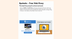 Desktop Screenshot of byelocks.info